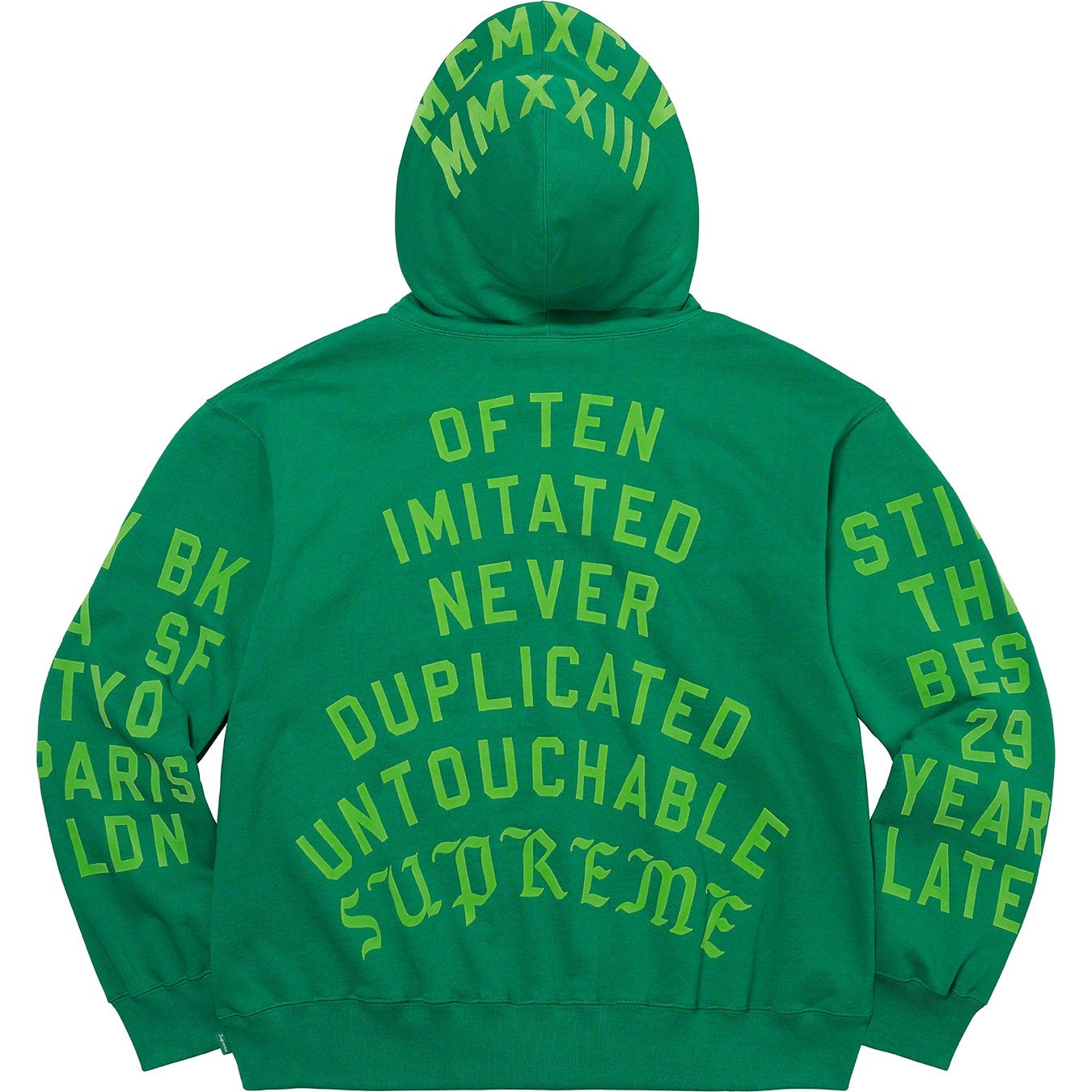 Supreme Team Flocked Hooded Sweatshirt view 6